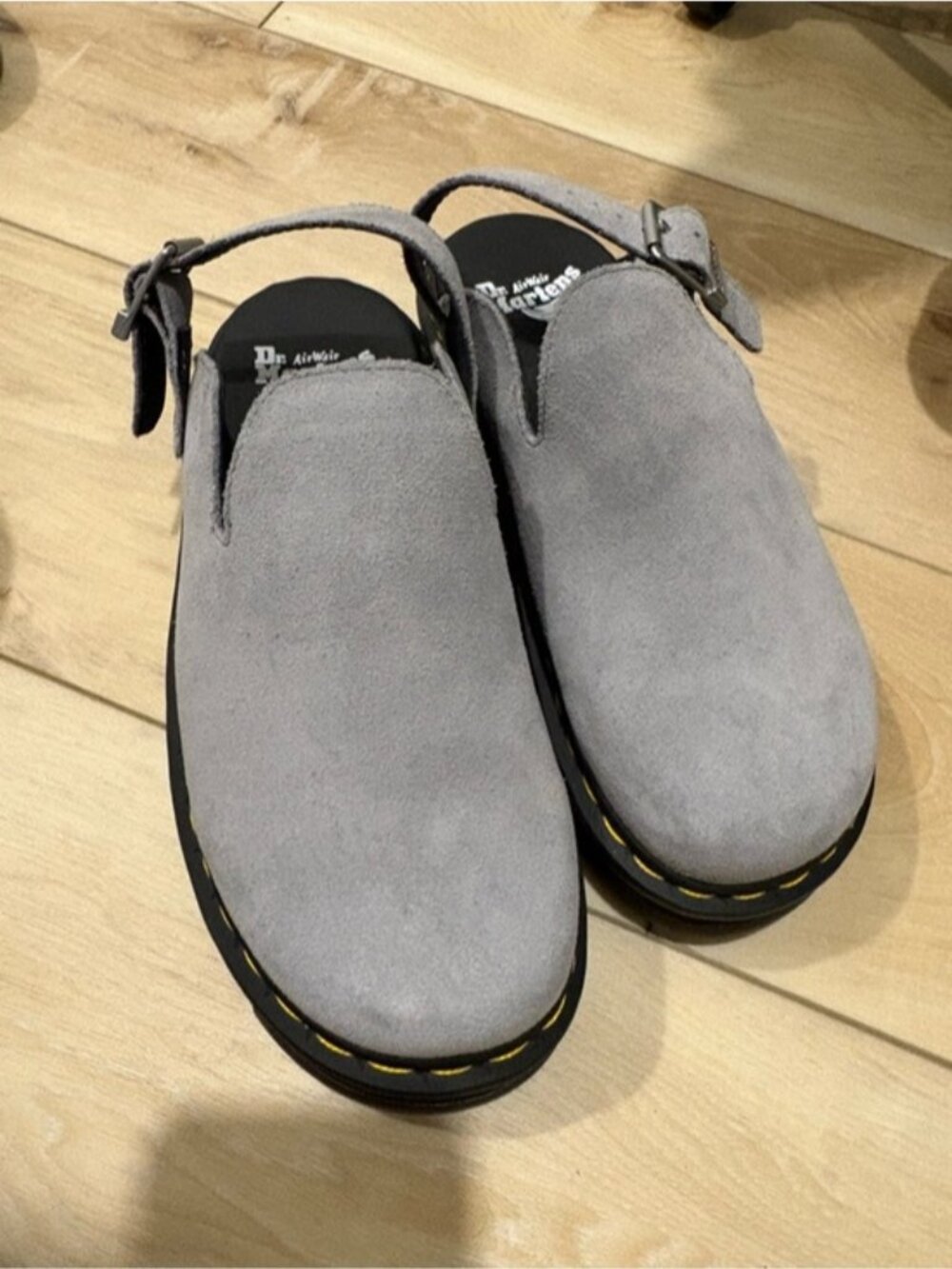 Dr. Martens Zebzag Mules Grey Suede - Picture 4 of 8